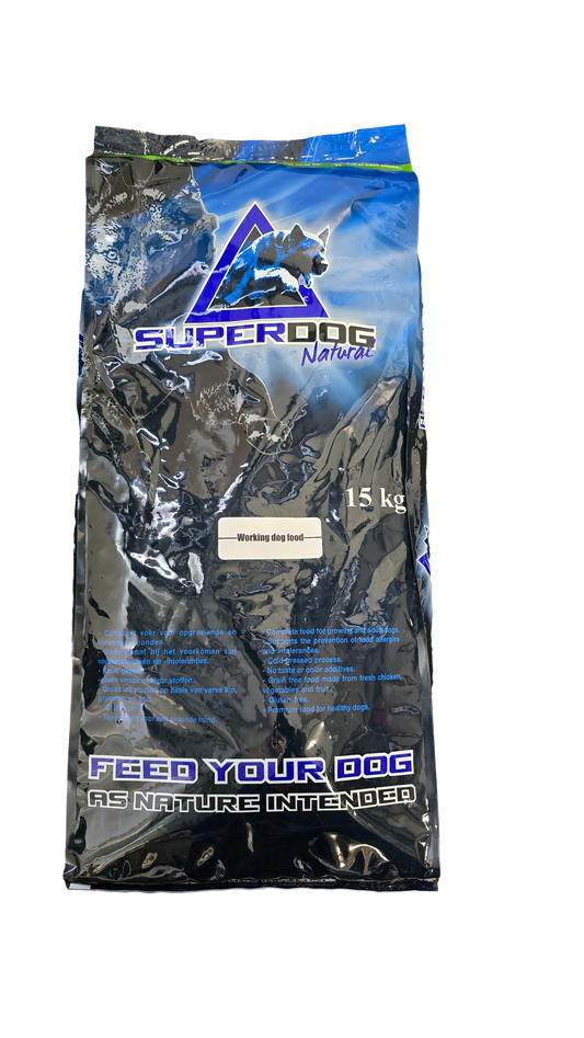 Superdog Excellent | Tarwevrij Koud Geperst Hondenvoer | Glanzende Vacht